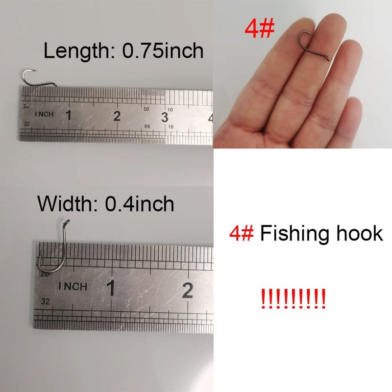 Laxygo 100pcs Octopus Beak Offset Fishing Hooks Froged Sport Circle Hooks Sharp High Carbon Steel Fishing Hook-6 Sizes - Image 2